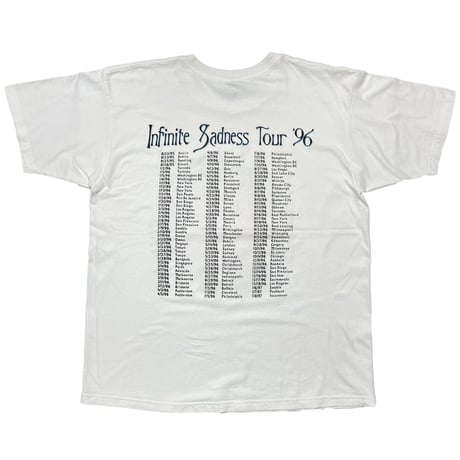 THE SMASHING PAMPKINS INFINITE SADNESS TOUR 1996 WHITE GILDAN XL 6222