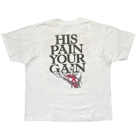 LORD'S GYM 1990 HIS PAIN YOUR GAIN WHITE DELTA XL 2992