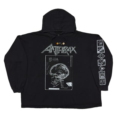 ANTHRAX 1993 SOUND OF WHITE NOISE HOODED LS TEE FITS L-XL 5213
