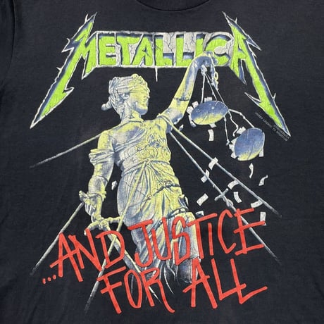 METALLICA AND JUSTICE FOR ALL 1988 TOUR BROCKUM LARGE FITS S-M 8351