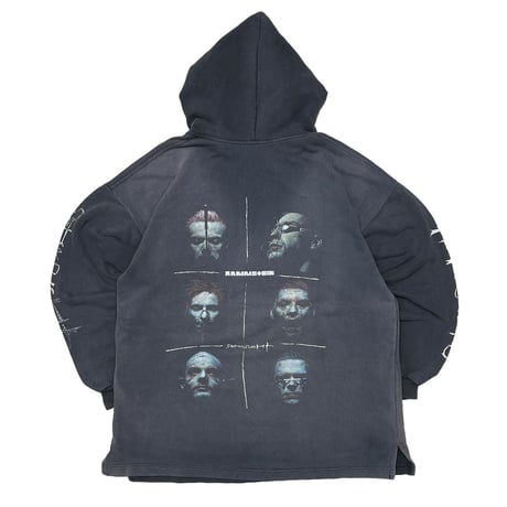 RAMMSTEIN SEHNSUCHT SWEAT HOODIE FADED BLACK FITS XL 7154