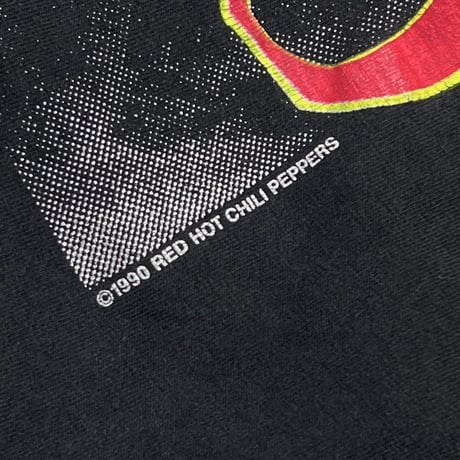RED HOT CHILI PEPPERS 1990 MEMBER PORTRAIT CURVING LOGO SOF TEE XL 9553