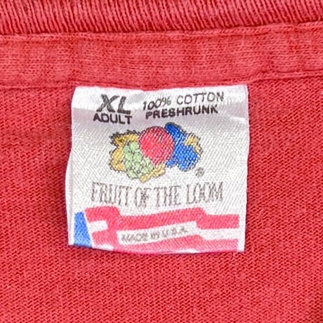 FRIENDS 1995 LOGO MOVIE PROMO FADED RED FRUIT OF THE LOOM XL 2203