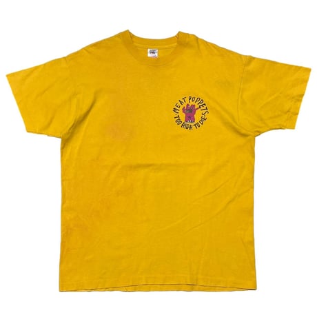 MEAT PUPPETS 1994 TOO HIGH TO DIE YELLOW FRUIT OF THE LOOM XL 5288