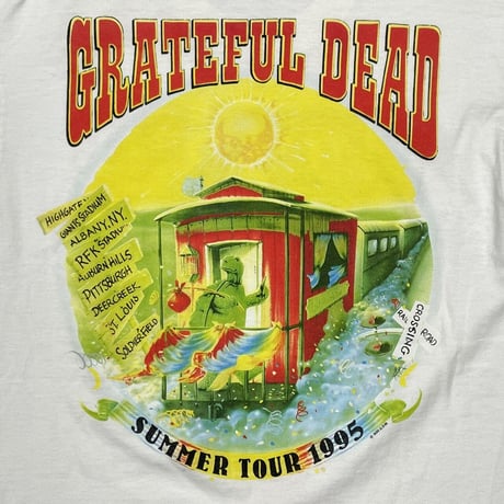 GRATEFUL DEAD SUMMER TOUR 1995 FRUIT OF THE LOOM LARGE 5003