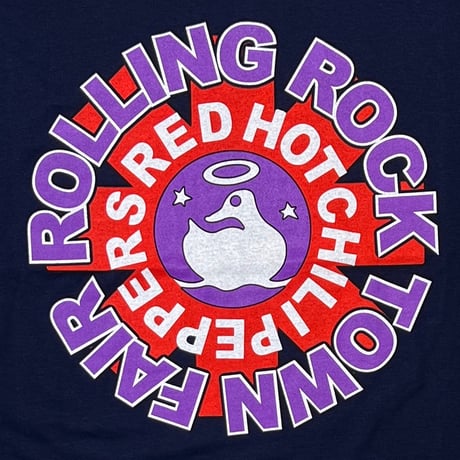 RED HOT CHILI PEPPERS ROLLING ROCK TOWN FAIR NAVY GILDAN XL 0216