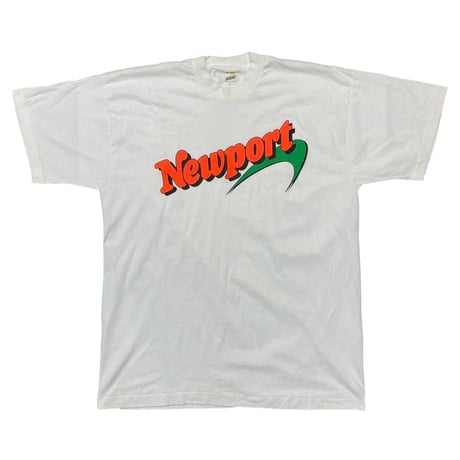 NEWPORT LOGO TEE WHITE SCREEN STARS XL 6203