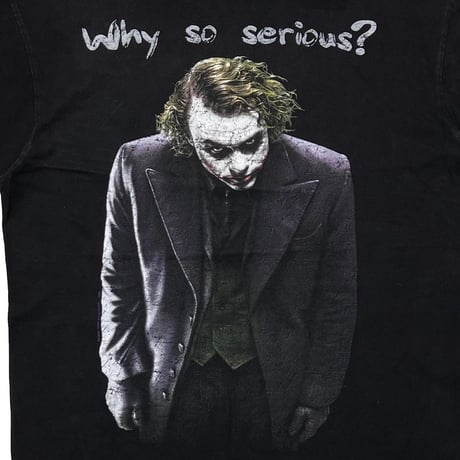 THE DARK KNIGHT JOKER Why so serious ? FITS LARGE 4458