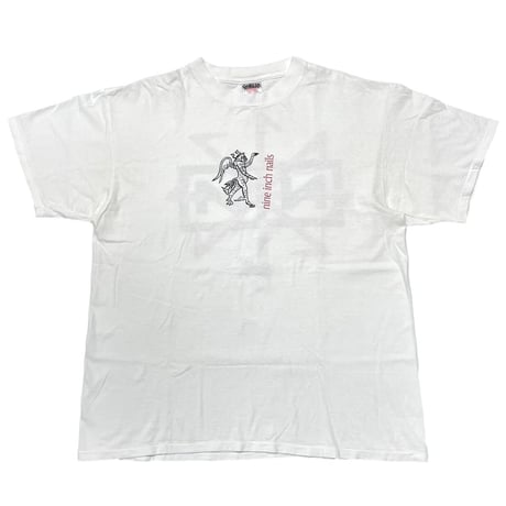 NINE INCH NAILS 1995 DEVIL TOUR WHITE ONEITA XL 1217