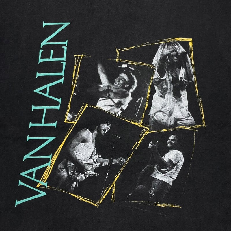 VAN HALEN OU812ワールドツアー Tシャツ Vintage 1988 Van Halen OU812 World Tour T-Shirt – Sabbatical
