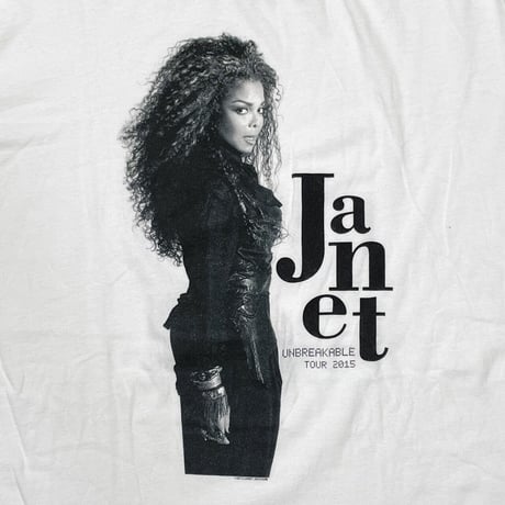 JANET JACKSON 2015 UNBREAKABLE TOUR LS WHITE FITS XL 2267
