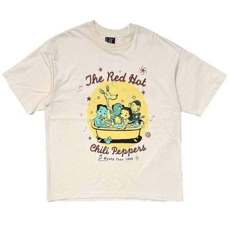 RED HOT CHILI PEPPERS ONE HOT MINUTE WORLD TOUR 1996 BATHROOM NATURAL GIANT BY TEE JAYS XL 7532