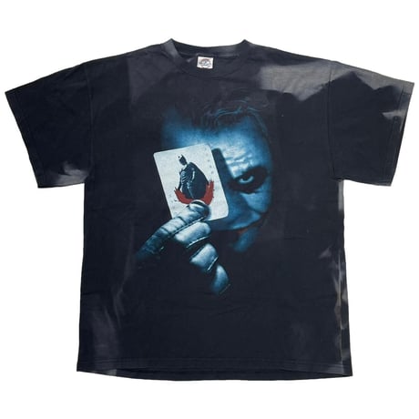 THE DARK KNIGHT BATMAN JOKER TRAMP TEE AFTER BLEACHED DELTA LARGE 9876