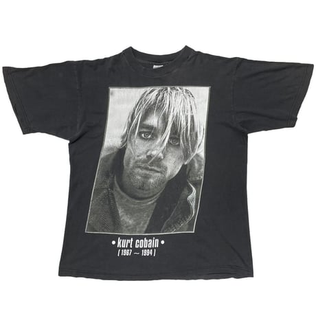 NIRVANA KURT COBAIN MEMORIAL BLACK XL 8167