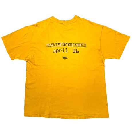 RAGE AGAINST THE MACHINE EVIL EMPIRE APRIL 16 EPIC YELLOW HANES XL 1861