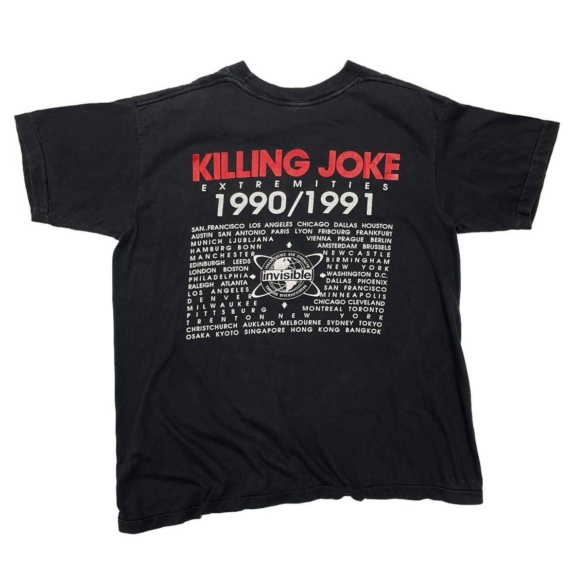 KILLING JOKE Tシャツ KILLING JOKE EXTREMITIES WORLD TOUR 1990-1991 F