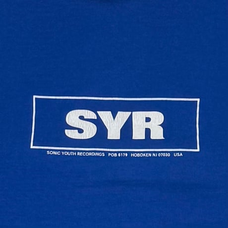 SONIC YOUTH SYR BACK CIRCLE ARABIC BLUE FRUIT OF THE LOOM LARGE 4824