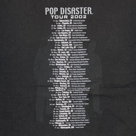 GREEN DAY POP DISASTER TOUR 2002 BLACK DELTA LARGE 0629