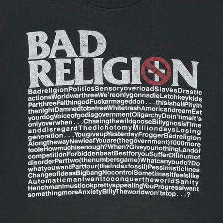 BAD RELIGION DOUBLE SIDE TEXT ANVIL XL 7067