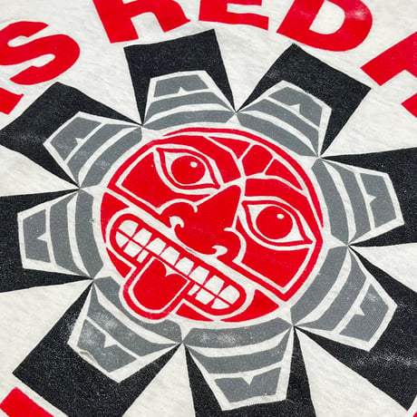 RED HOT CHILI PEPPERS 1991 DOUBLE SIDE Aztec WHITE GIANT FITS XL 1866