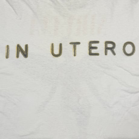 NIRVANA IN UTERO LS WHITE SCREEN STARS XL 9573