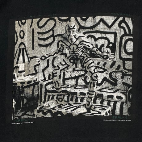 KEITH HARING 1992 ANNIE LEIBOVITZ FRUIT OF THE LOOM XL 0155