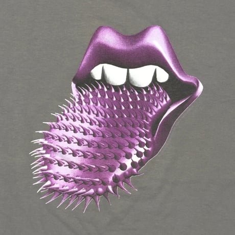 THE ROLLING STONES PURPLE SPIKE TONGUE VOODOO LOUNGE GREY BROCKUM LARGE 9999