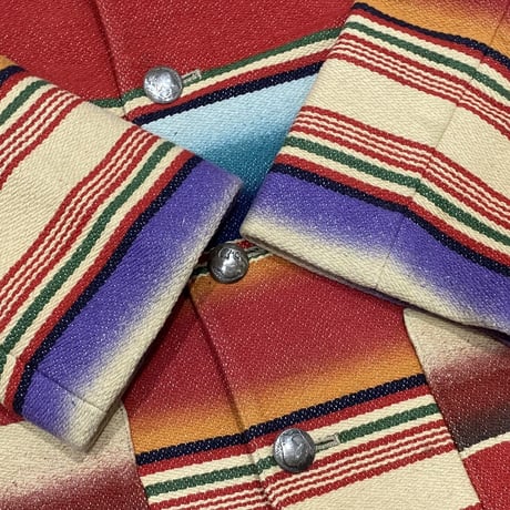 LAST OF STORE RALPH LAUREN COUNTRY NATIVE STRIPED RAG JACKET LARGE 1866