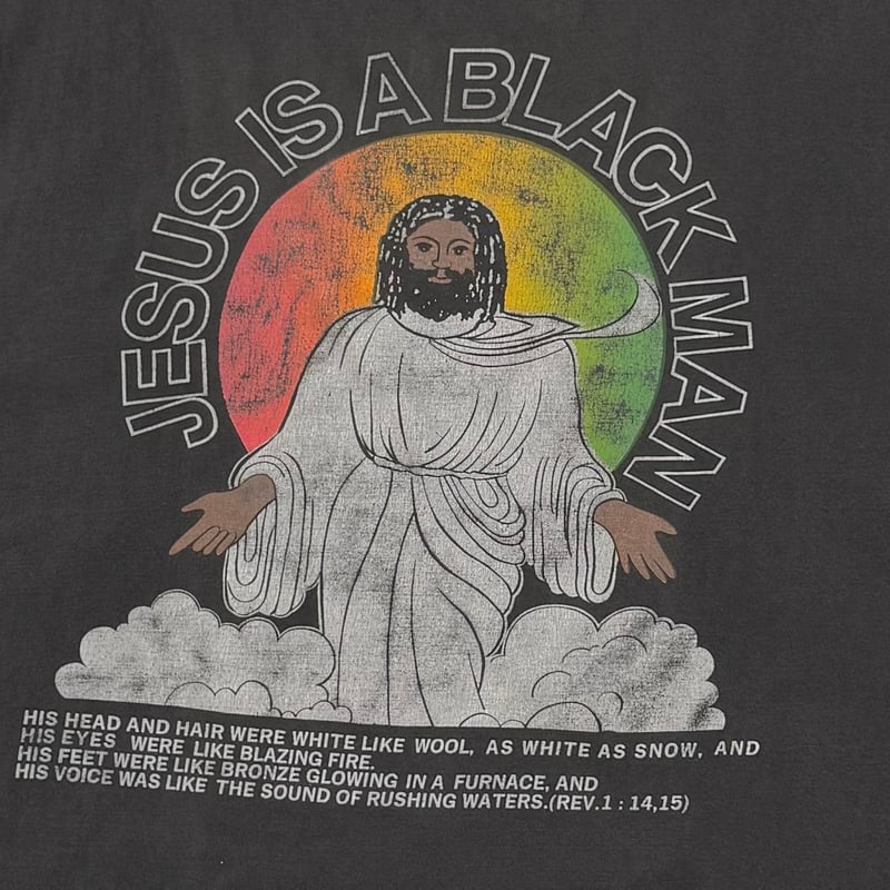 OLD&VINTAGE JESUS IS A BLACK MAN FITS XL 9808 |