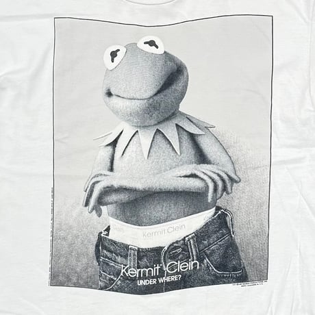 KERMIT Calvin Klein PARODY KERMIT CLEIN WHITE CHANGES XL 6765