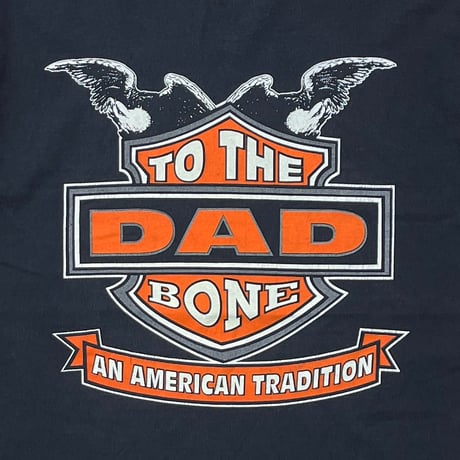 OLD&VINTAGE HARLEY DAVIDSON EMBLEM PARODY TO THE DAD BONE BIKER XL 8890