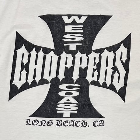 WEST COAST CHOPPERS IRON CROSS WHITE GILDAN LARGE 8192