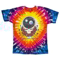 GRATEFUL DEAD 1992 SKULL & GALAZXY TIE DYE LIQUID BLUE LARGE 6785