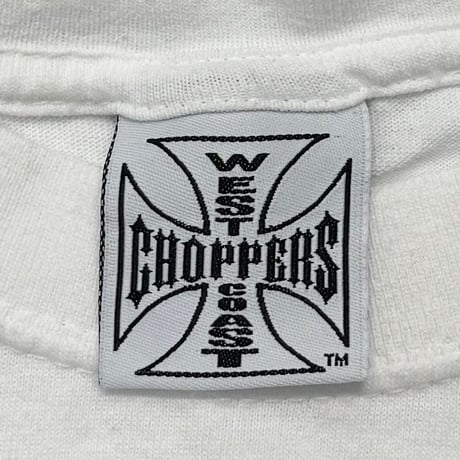WEST COAST CHOPPERS IRON CROSS SS WHITE FITS XL 6697