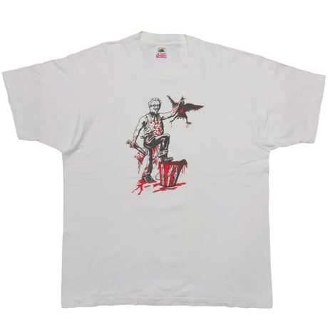 OLD&VINTAGE KFC SANDERS PARODY KILL A CHIKEN WHITE FRUIT OF THE LOOM XL 1300