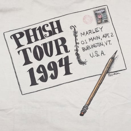 PHISH 1994 PHISH TOUR GIANT BY TEE JAYS XL 7761