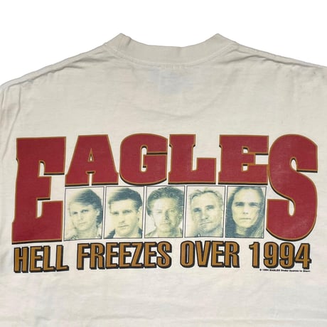 EAGLES 1994 HELL FREEZES OVER HOTEL CALIFORNIA WHITE SOFTEE XL 8898