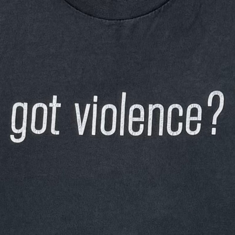 ミュージシャン MARILYN MANSON got violence? Vintage Marilyn Manson Got Violence? Long Sleeve Band Tee