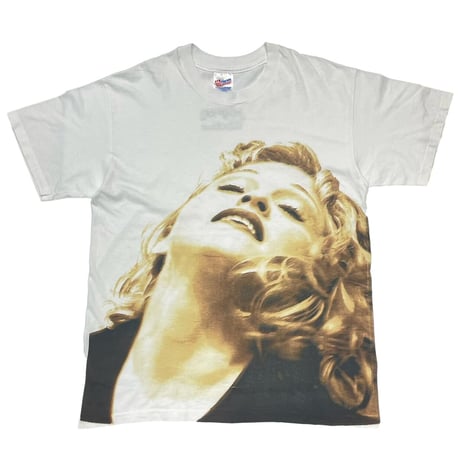 MADONNA THE GIRLIE SHOW WHITE HANES LARGE 1315