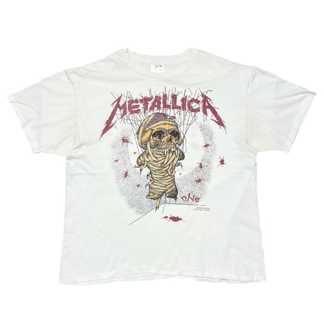 METALLICA PUSHEAD 1989 ONE WHITE HANES XL 5517