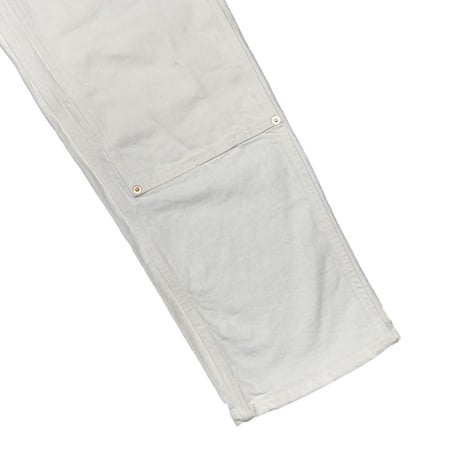 [Christmas Limited] greatLAnd ORIGINAL NO MAN CARPENTER DOUBLE KNEE PANT WASHED WHITE