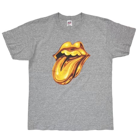 ROLLING STONES BRIDGES TO BABYLON GOLD LIP & TONGUE ASH GREY anvil LARGE 3251