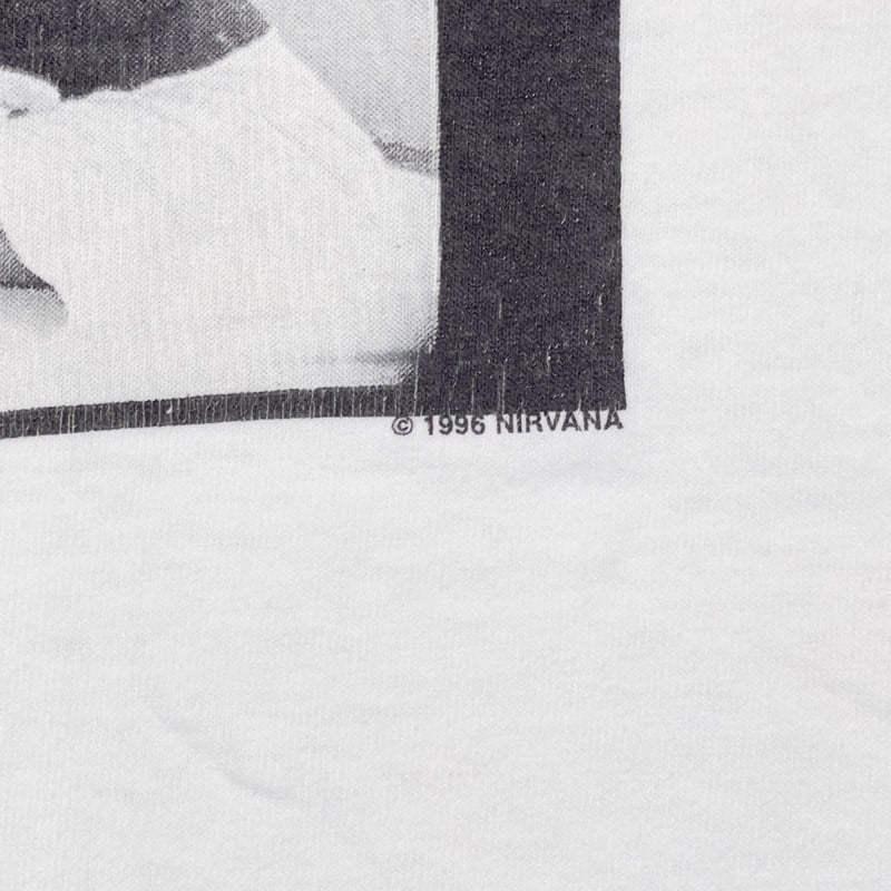 NIRVANA MEMBER PORTRAIT MONOCHROME WHITE WILD