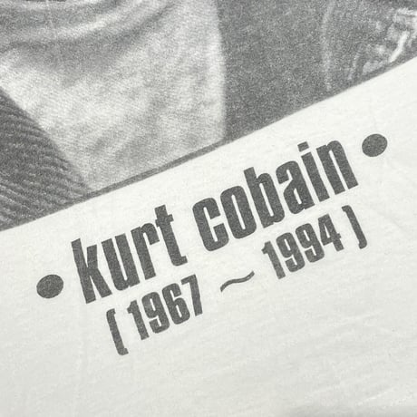 NIRVANA KURT COBAIN MEMORIAL TEE WHITE EURO XL 3488