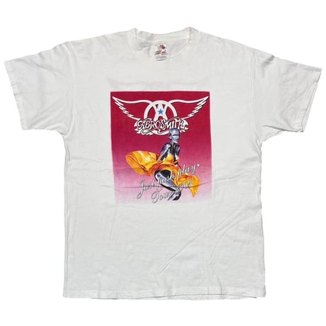 AEROSMITH SORAYAMA JUST PUSH PLAY TOUR 2001 WHITE FRUIT OF THE LOOM XL 0725
