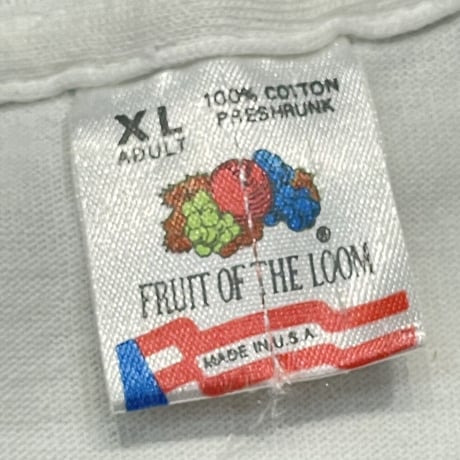 U2 ZOO TV TOUR 1992 WHITE FRUIT OF THE LOOM XL 1610