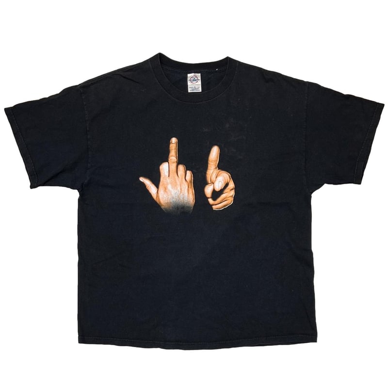 OLD & VINTAGE FUCK YOU HAND SIGN Tシャツ OLD & VINTAGE FUCK YOU HAND SIGN Tシャツ