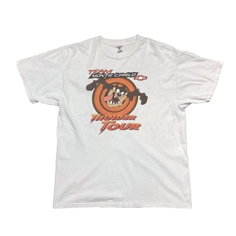 LOONEY TUNES TAZMANIAN DEVIL TEAM MONTE CARLO TEE WHITE XL 7342