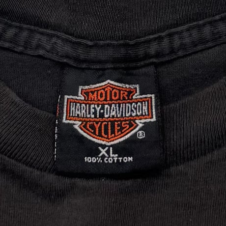 HARLEY DAVIDSON FLAMING SLEEVE SHELDON'S AUBURN LS XL 5942