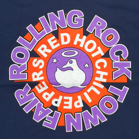 RED HOT CHILI PEPPERS ROLLING ROCK TOWN FAIR NAVY GILDAN XL 1788